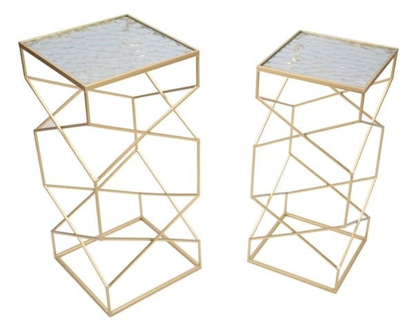 FURNLUX SOFFBORD GLASSY GOLD 32CM (2 ST)