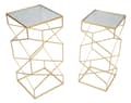 Miniatyrbild 2 av 8: FURNLUX SOFFBORD GLASSY GOLD 32CM (2 ST)