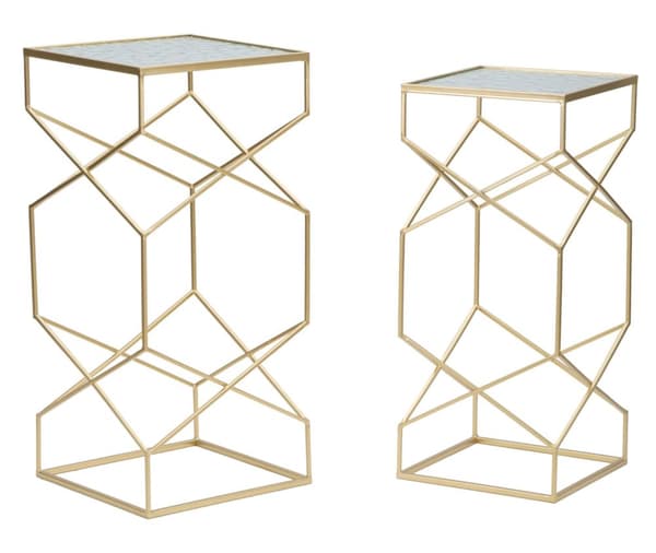 FURNLUX SOFFBORD GLASSY GOLD 32CM (2 ST)