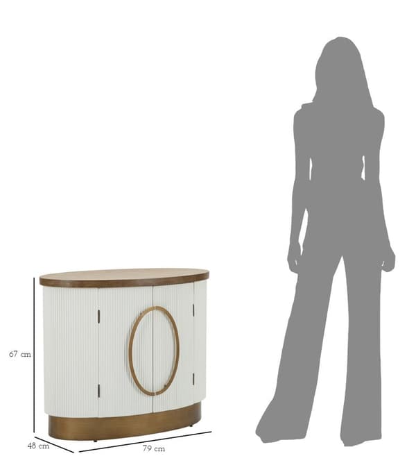 FURNLUX SKÄNK TOLOSA VIT 79CM