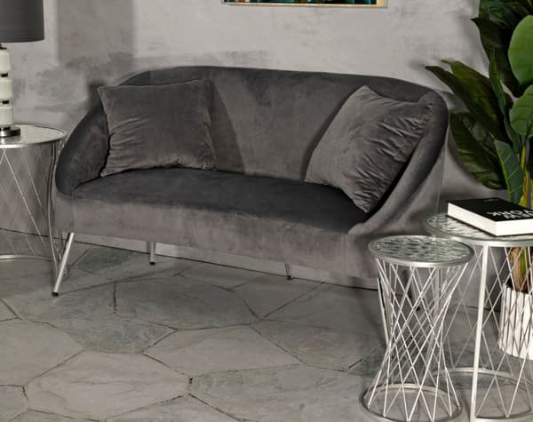 FURNLUX SOFFA SILVERGRÅ 137CM