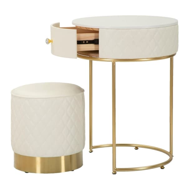 FURNLUX NATTDUKSBORD SHARON VIT 52CM