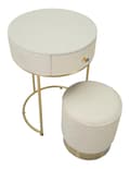 Miniatyrbild 5 av 10: FURNLUX NATTDUKSBORD SHARON VIT 52CM