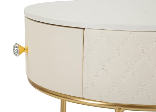 FURNLUX NATTDUKSBORD SHARON VIT 52CM