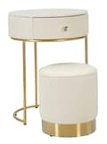 Miniatyrbild 1 av 10: FURNLUX NATTDUKSBORD SHARON VIT 52CM