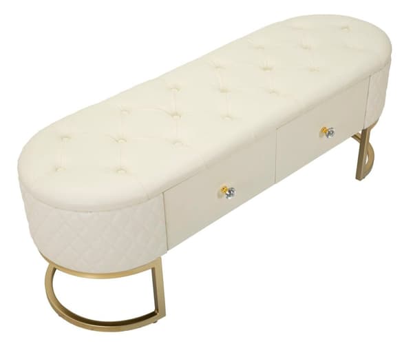 FURNLUX OTTOMAN SHARON VIT 120CM