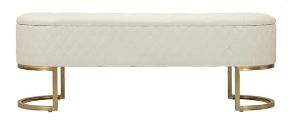 FURNLUX OTTOMAN SHARON VIT 120CM