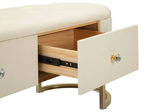 FURNLUX OTTOMAN SHARON VIT 120CM
