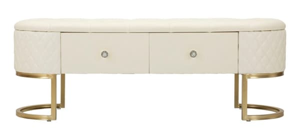 FURNLUX OTTOMAN SHARON VIT 120CM