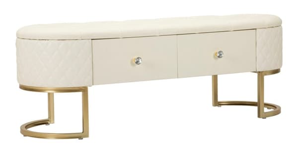 FURNLUX OTTOMAN SHARON VIT 120CM