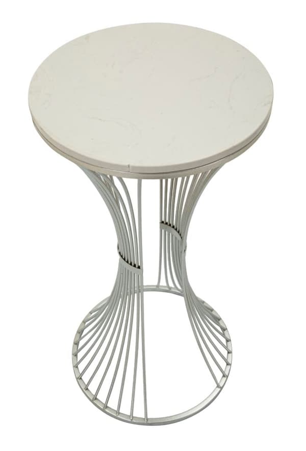 FURNLUX SOFFBORD TRATT SILVER 40CM