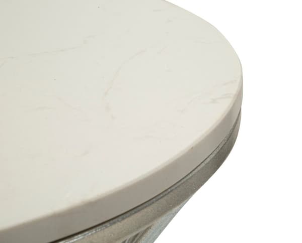 FURNLUX SOFFBORD TRATT SILVER 40CM