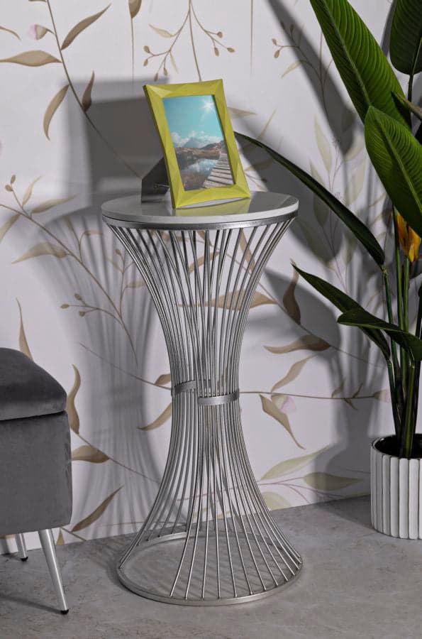 FURNLUX SOFFBORD TRATT SILVER 40CM