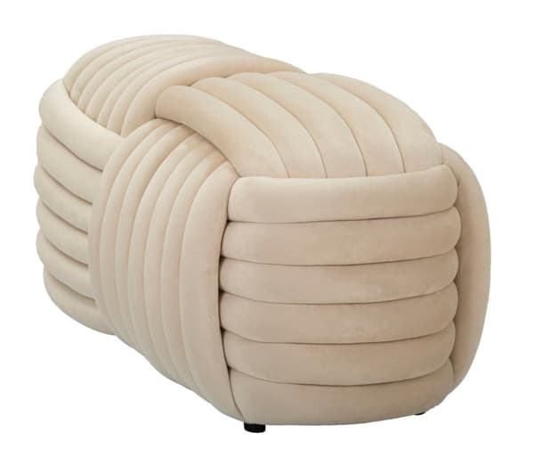 FURNLUX OTTOMAN SOFFY BEIGE 90CM