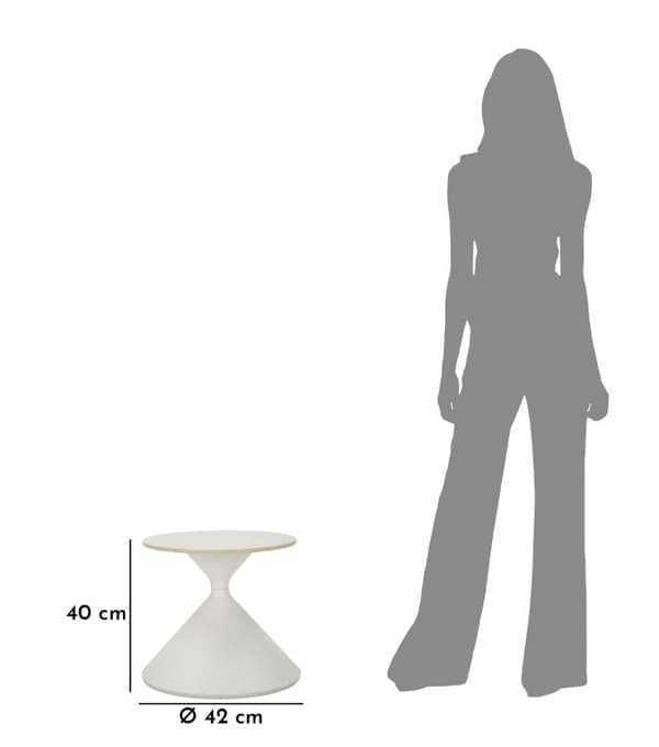 FURNLUX SOFFBORD VIT VIT 45CM