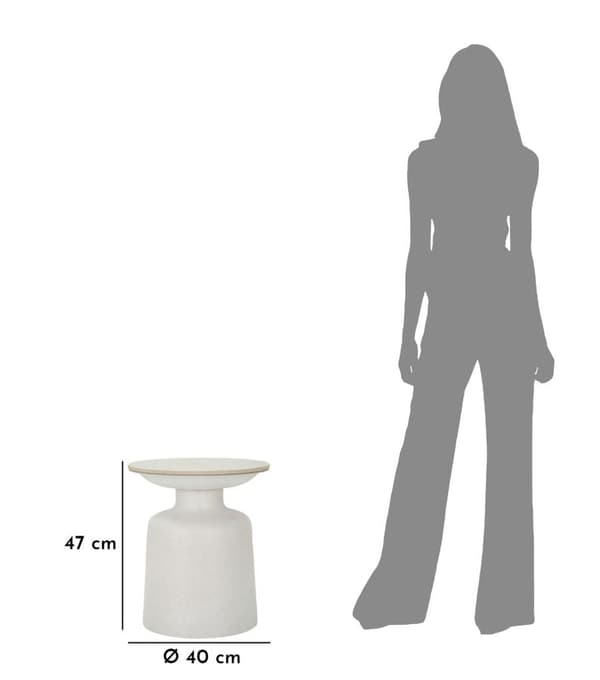 FURNLUX SOFFBORD FUSH WHITE 40CM