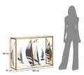 Miniatyrbild 9 av 10: FURNLUX KONSOLBORD VELE GULD 108CM