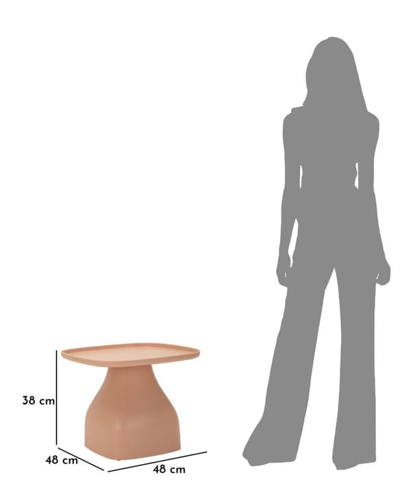 FURNLUX SOFFBORD GEA ROSA 48CM