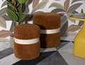 Miniatyrbild 9 av 10: FURNLUX SITTPUFF SAINT-MORITZ BRUN 40CM (2 ST)