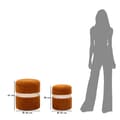 Miniatyrbild 10 av 10: FURNLUX SITTPUFF SAINT-MORITZ BRUN 40CM (2 ST)