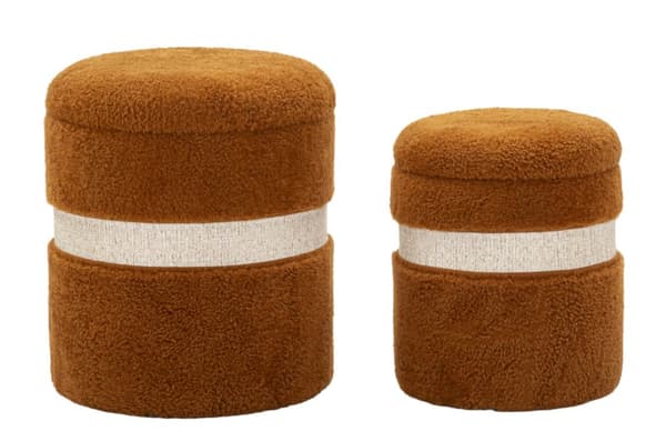 FURNLUX SITTPUFF SAINT-MORITZ BRUN 40CM (2 ST)
