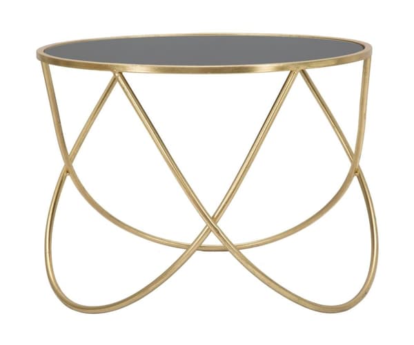FURNLUX SOFFBORD RING SVART 60CM