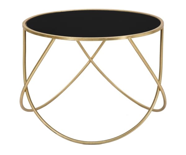 FURNLUX SOFFBORD RING SVART 60CM