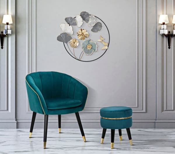 FURNLUX SITTPUFF PARIS BLÅ 35CM