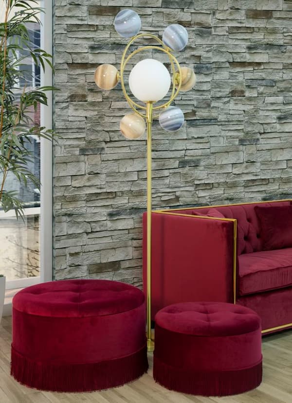 FURNLUX SITTPUFF LINJE RÖD 71CM (2 ST)