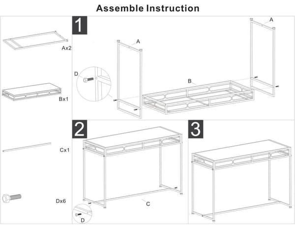 FURNLUX KONSOLBORD ESSENTIAL SVART 110CM