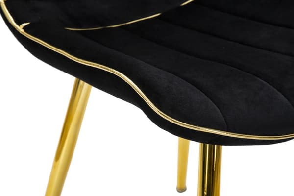 FURNLUX FÅTÖLJ PARIS SVART 51CM (2 ST)