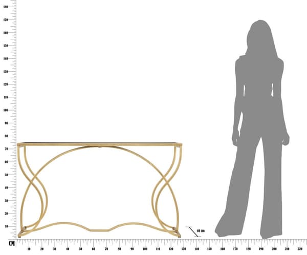 FURNLUX KONSOLBORD SUNSHINE GOLD 130CM