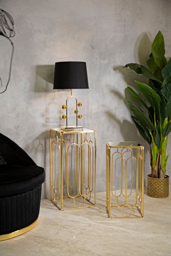 FURNLUX SIDOBORD ARTY GOLD 35CM (2 ST)