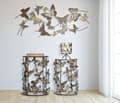 Miniatyrbild 6 av 7: FURNLUX SOFFBORD FARFALLE SVART 42CM (2 ST)