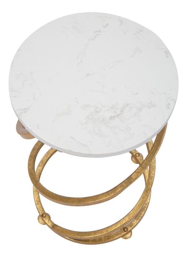 FURNLUX SIDOBORD SPIRAL GULD 28CM