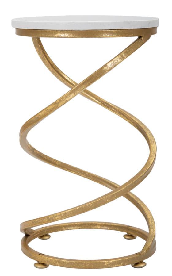 FURNLUX SIDOBORD SPIRAL GULD 28CM