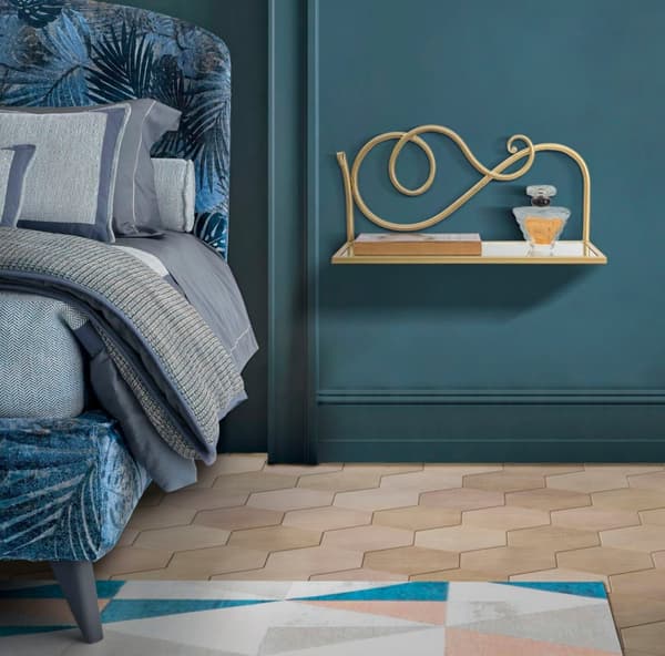 FURNLUX VÄGGHYLLA HYLLPLAN GULD 42CM (2 ST)
