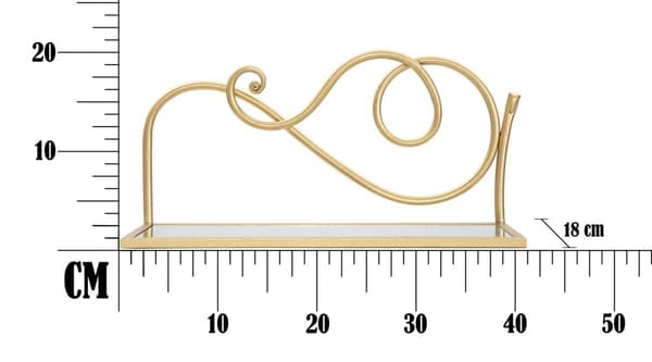 FURNLUX VÄGGHYLLA HYLLPLAN GULD 42CM (2 ST)