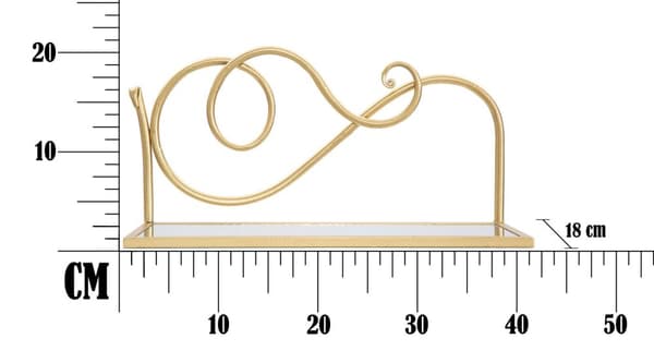 FURNLUX VÄGGHYLLA HYLLPLAN GULD 42CM (2 ST)