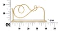 Miniatyrbild 7 av 7: FURNLUX VÄGGHYLLA HYLLPLAN GULD 42CM (2 ST)