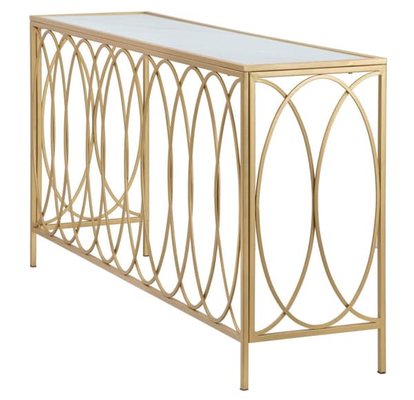 FURNLUX KONSOLBORD MARMOR GULD 160CM
