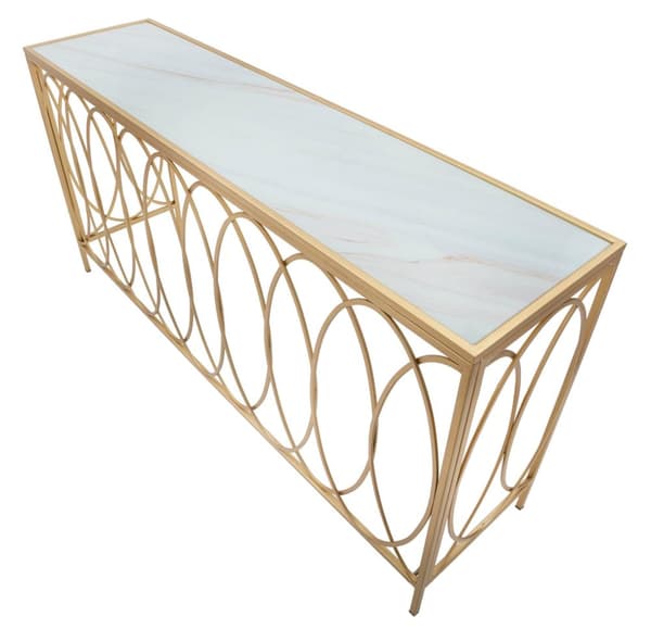 FURNLUX KONSOLBORD MARMOR GULD 160CM
