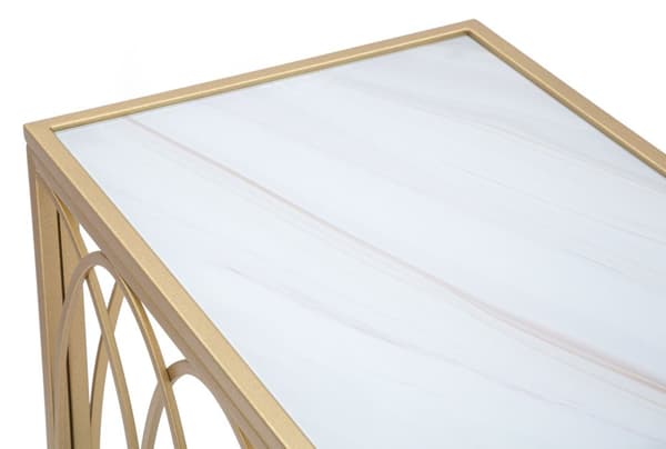 FURNLUX KONSOLBORD MARMOR GULD 160CM