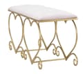 Miniatyrbild 3 av 9: FURNLUX OTTOMAN HJÄRTA GULD 105CM