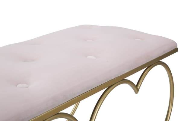 FURNLUX OTTOMAN HJÄRTA GULD 105CM
