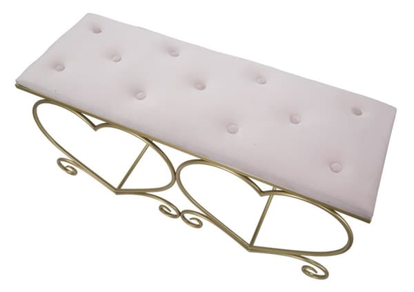 FURNLUX OTTOMAN HJÄRTA GULD 105CM