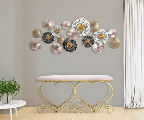 FURNLUX OTTOMAN HJÄRTA GULD 105CM