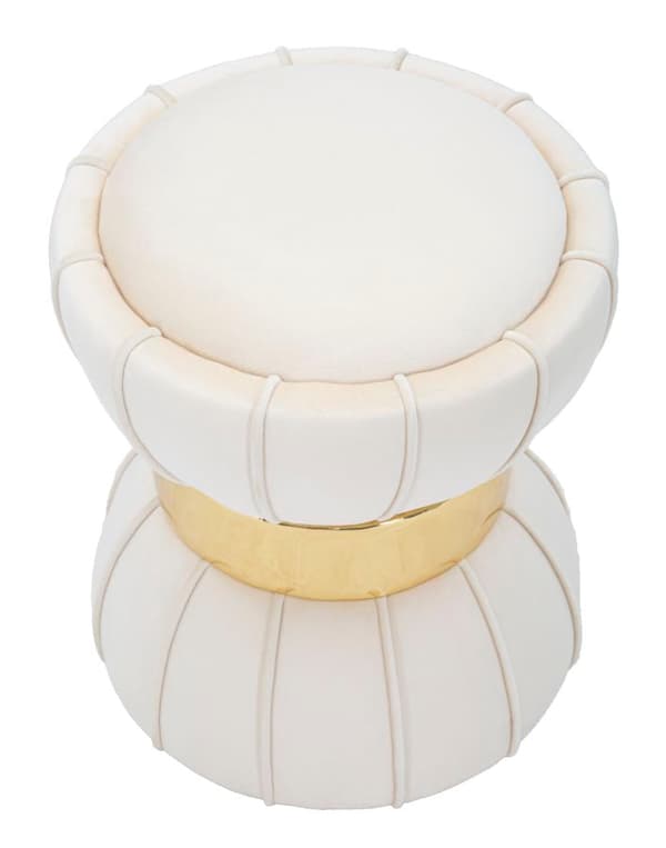 FURNLUX SITTPUFF BLOMMA BEIGE 40CM