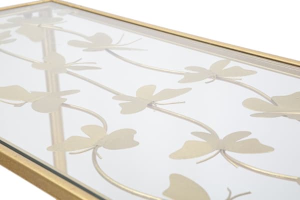 FURNLUX KONSOLBORD BUTTERFLY GULD 100CM