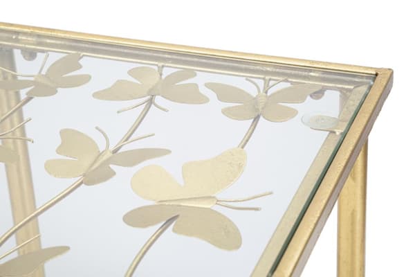 FURNLUX KONSOLBORD BUTTERFLY GULD 100CM